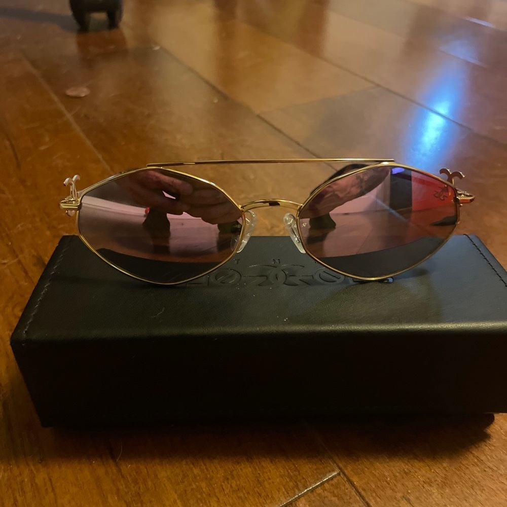 TheGoldGods “The Eros”Gold Played Lavander Shade Glasses